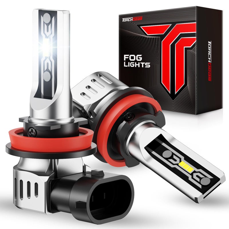 Torchbeam H11/H16/H8 LED Fog Light Bulb, 12000 Lumen Upgrade,600% Brightness H11 LED Fog Lights, 1:1 Replacement For Cars,Trucks,and SUVs,3-Minute Quick Installation,Pack of 2 - Image 1