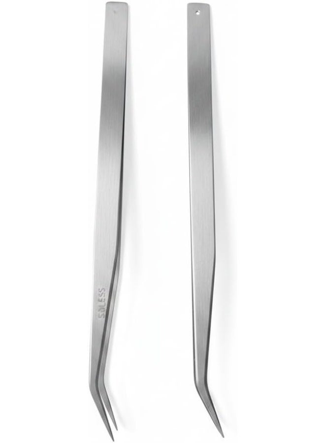 “High-Precision Stainless Steel Tweezers – Straight and Curved Design, Fine Crafting Tools” - Image 1