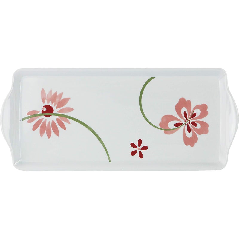 Corelle Coordinates by Reston Lloyd Melamine Tidbit Serving Tray  Pretty Pink - Image 1