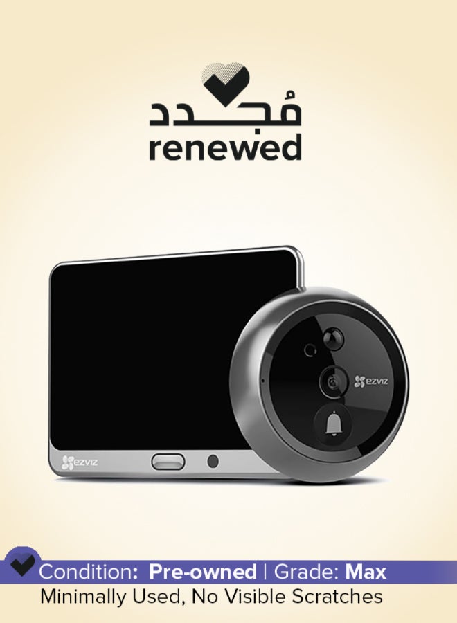 EZVIZ Renewed - DP1C HD Wi-Fi Smart Door Viewer Camera - Image 1