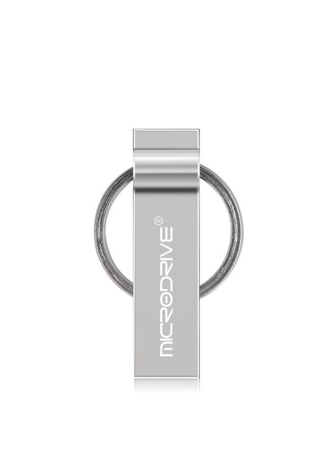 BURAQ MicroDrive 64GB USB 2.0 Metal Keychain U Disk (Grey)  - Image 1