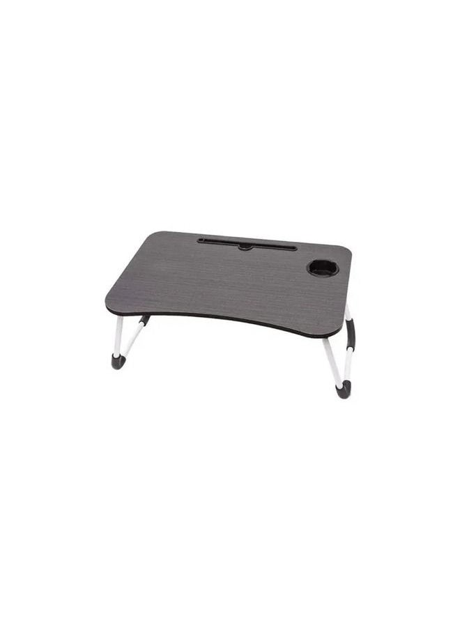 Spaceshoop Folding Bed Laptop Table Tray Lap Desk Notebook Stand With Ipad Holder Cup Slot Adjustable Anti Slip Legs  - Image 1