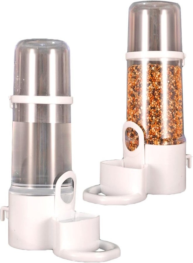 Yamibobo Automatic Bird Food Feeder Bird Seed Bowl with Clip Pet Bird Supplies Dispenser Bottle Food Cup Bowls for Pet Parrot Cage - Image 2