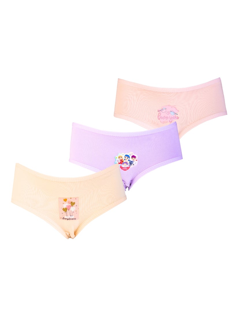 زيركون مجموعة مكونة من ثلاث بانتيهات للبنات  -  11025 - Image 1