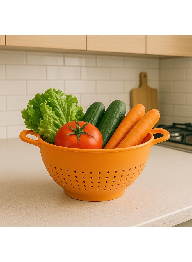 BS B&S Plastic Colander 5L with Handle | Large Kitchen Strainer Bowl | BPA-Free Food-Grade Material | Ideal for Washing Vegetables, Fruits, Pasta | Durable & Easy to Clean Kitchen Accessory - Image 4