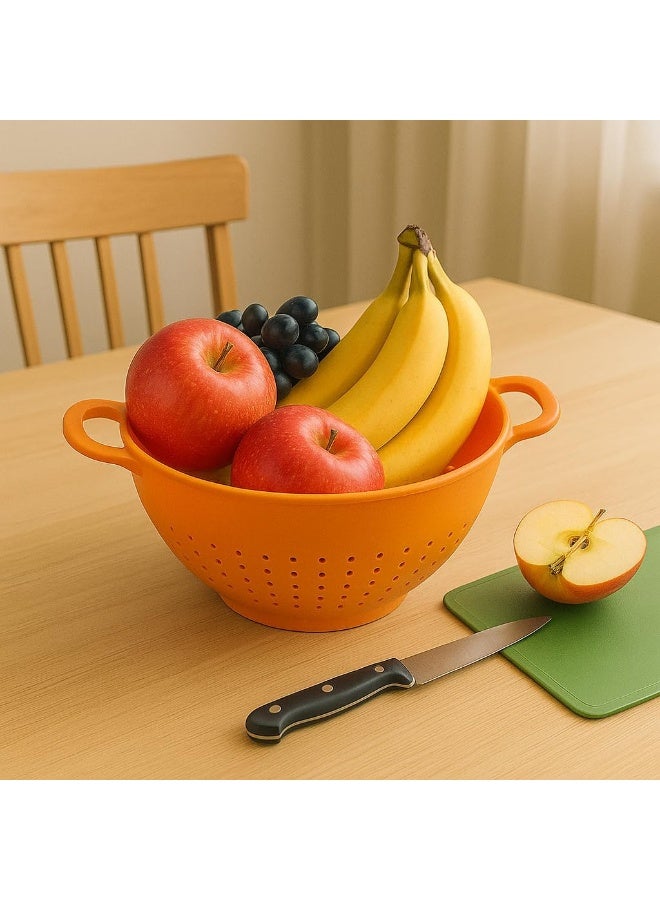 BS B&S Plastic Colander 5L with Handle | Large Kitchen Strainer Bowl | BPA-Free Food-Grade Material | Ideal for Washing Vegetables, Fruits, Pasta | Durable & Easy to Clean Kitchen Accessory - Image 3