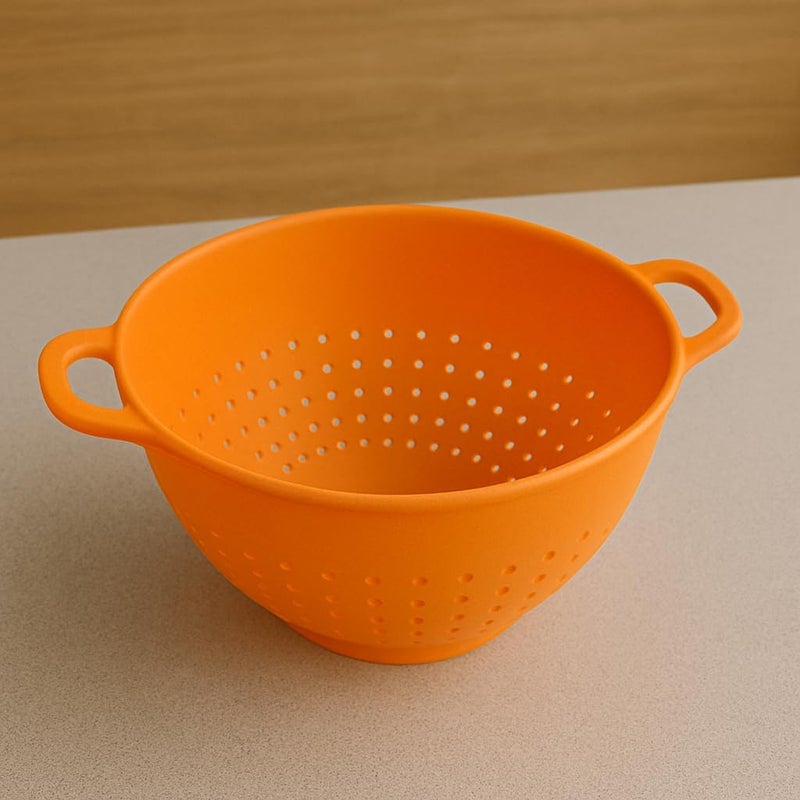 BS B&S Plastic Colander 5L with Handle | Large Kitchen Strainer Bowl | BPA-Free Food-Grade Material | Ideal for Washing Vegetables, Fruits, Pasta | Durable & Easy to Clean Kitchen Accessory - Image 1