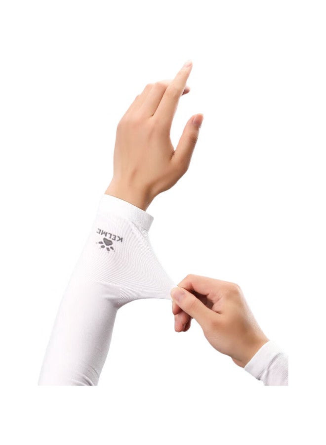KELME Ice Sleeves For Men [Set Of 4], Sun Protection Arm Sleeves For Women, Ice Silk Sleeves, Summer Cycling Fishing Driving Arm Guards, Basketball Sleeves - Image 1