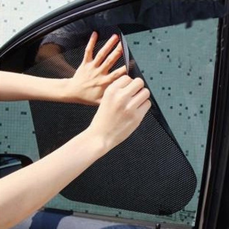 🚗 ملصقات اسود نافذة سيارة جانبية واقية من الشمس مضاد للأشعة فوق البنفسجية مقاومة للحرارة عدد ٢ - Image 3