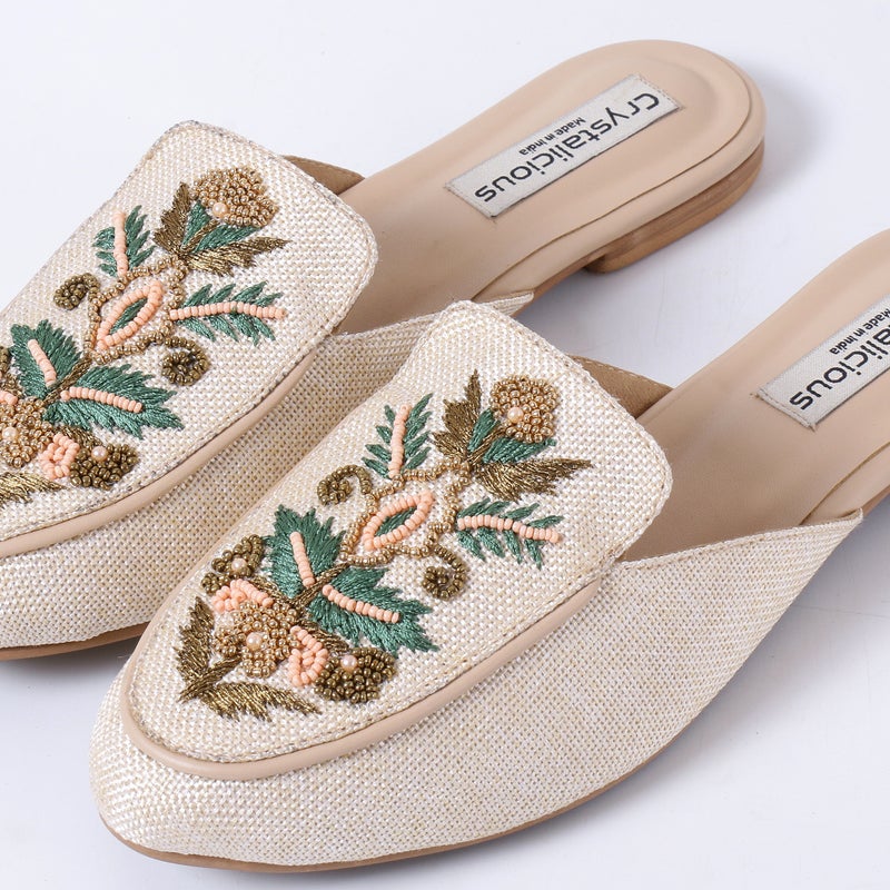 Crystalicious Allison Handcrafted Women's Loafer Casual Low Flat Heel for All-Day Wear, Comfort - Image 2