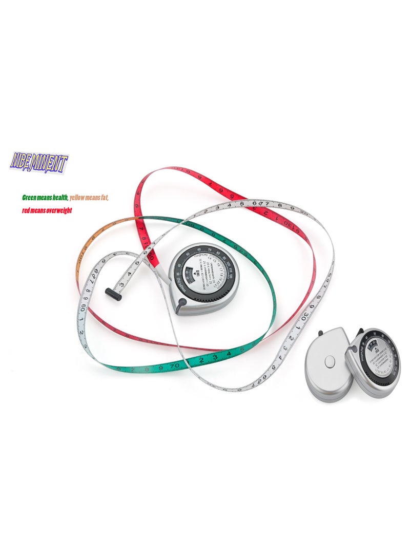 NIBEMINENT Bmi Measuring Tape, Bmi Wheel Calculator Body Mass Index Calculator, Body Tape Measure for Body Measurements, Sewing & Crafts - Image 1