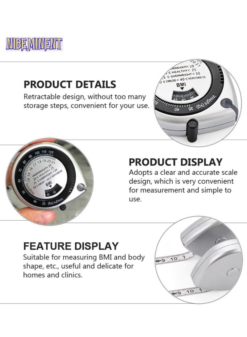 NIBEMINENT Bmi Measuring Tape, Bmi Wheel Calculator Body Mass Index Calculator, Body Tape Measure for Body Measurements, Sewing & Crafts - Image 3