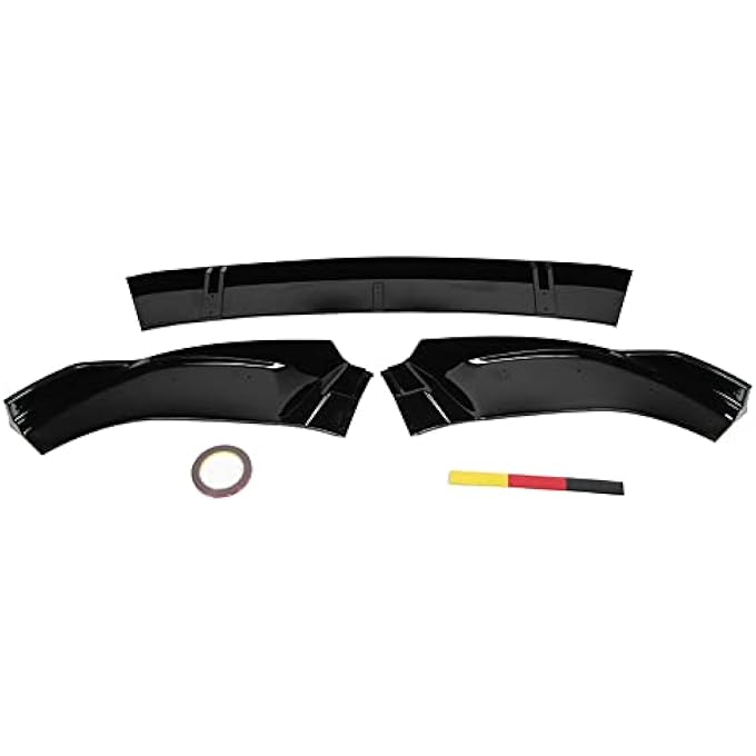 Brilluxa Bumper Lip 3-Stage ABS, Front Chin Spoiler, Compatible with C8, Vehicle Bumper Valance, Car Splitter Protector - Image 1