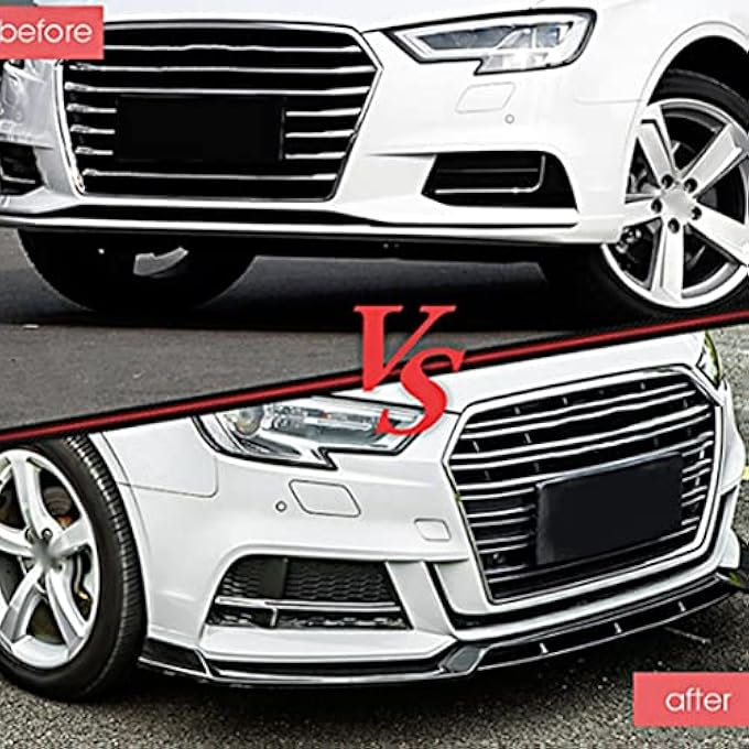 Brilluxa Bumper Lip 3-Stage ABS, Front Chin Spoiler, Compatible with C8, Vehicle Bumper Valance, Car Splitter Protector - Image 3