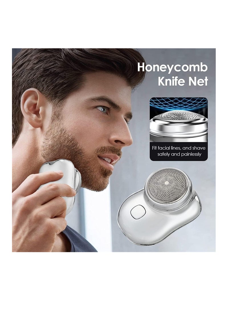 ELTRAZONE Mini Shaver Electric Shaver,New Pocket Portable Electric Shave, Magic USB Mini Shaver Electric Razor For Men, Rechargeable Travel Razors Men Electric Shaver For Shaving Face (Black) (BLACK) - Image 2