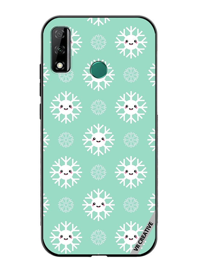VR CREATIVE Protective Case Cover For Huawei Y8s Cute And Happy Snowflakes Characters Design Multicolour - Image 1