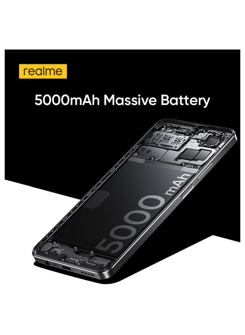 ريل مي هاتف Note 50 ثنائي الشريحة باللون الأسود الداكن وذاكرة الوصول العشوائي (RAM) سعة 3 جيجابايت وذاكرة تخزين داخلية 64 جيجابايت ويدعم تقنية 4G - إصدار الشرق الأوسط - Image 2