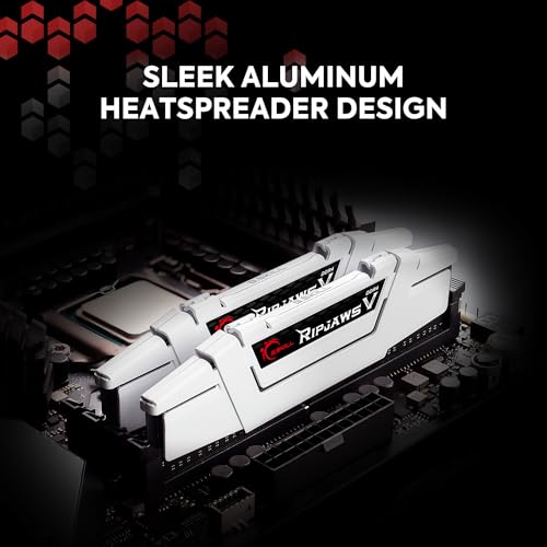G.SKILL RipjawsV Series DDR4 RAM (XMP) 32GB (2x16GB) 3600MT/s CL16-19-19-39 1.35V Intel AMD Desktop Computer Memory U-DIMM - Black (F4-3600C16D-32GVKC) - Image 4