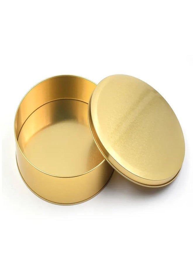 BAKING SET Golden Dream Cake Tin Torte - 5.5 x 2.5 Inch - Perfect for Cookie Cakes (Gold) - Image 1