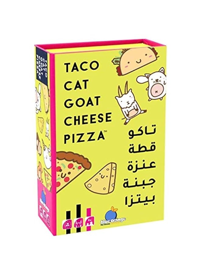 DURKU Taco Cat Goat Cheese Pizza - Fun Card Game for All Ages, Yellow - Image 1