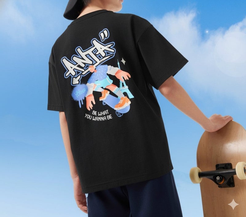 ANTA SoftCotton Kids – Boys’ 100% Cotton Summer Graphic Tee - Image 1