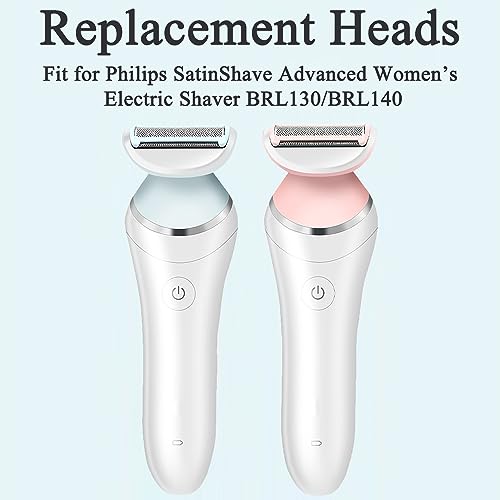 PAI4LEISI BRL140 Replacement Head Compatible with Philips SatinShave Advanced Women's Electric Shaver BRL140 BRL130 Wet and Dry Ladyshave Replacement Foil and Blade Philips Trimmer Razor Foil and Cutter (Pink) - Image 2