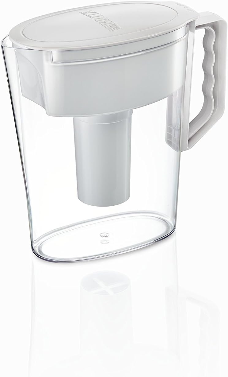 BRITA Water Pitcher, Slim, 5 Cup Capacity, Includes One Advanced Filter-White, Size - Image 4