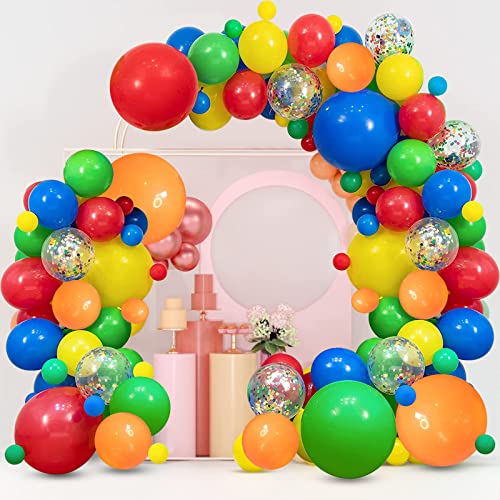 Zesliwy Colourful Rainbow Balloon Arch Kit, Colorful Balloons Garland Fiesta Party Balloon Arch for Colorful Fiesta Carnival Circus Birthday Bridal Party Wedding Anniversary Decor. - Image 5