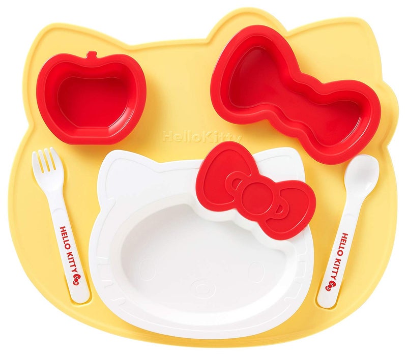 OSK Sanrio Hello Kitty Kid's Plate and Cutlery Set KP-18 - Image 1