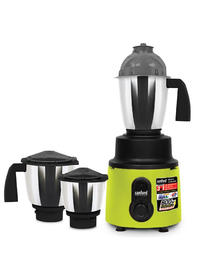 Sanford 3 IN 1 GRINDER MIXER (MADE IN INDIA) 1.2 L 800 W SF5902GM BS Red, Orange, Blue, Green - Image 4