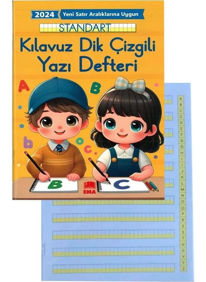 Artlantis New Curriculum Fine Writing Notebook Medium Size 16.5X24 24 Sheets 1 Piece Standard Guide Vertical Lined Writing Notebook Suitable for Line Spacing  - Image 1