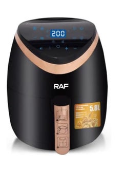 Digital fryer without oil, 4.5 liters - R.5234 - black - RAF - pzsku/Z43AC1C53E5771B2CBCD1Z/45/_/1734345078/4f69a68a-0f8f-4a0a-bbee-827b1627b5f2