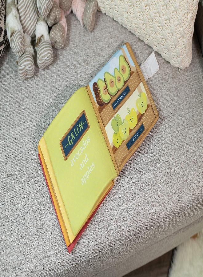 DEMDACO Farmer's Market Bright Colors 7 x 7 Polyester Fabric Baby Soft Touch Feel Book - Image 3