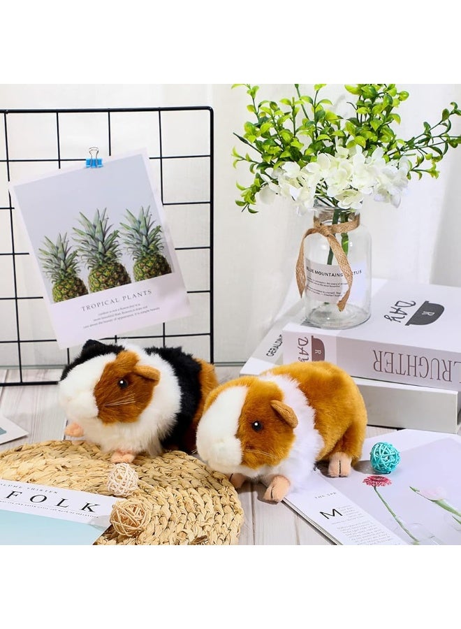 Aoriher 2 Pcs Cute Guinea Pig Stuffed Animal 8 Inch Soft Guinea Pig Plush Toys Nice Gift for Boys Girls Christmas Birthday Themed Party Supplies Black Yellow - Image 5