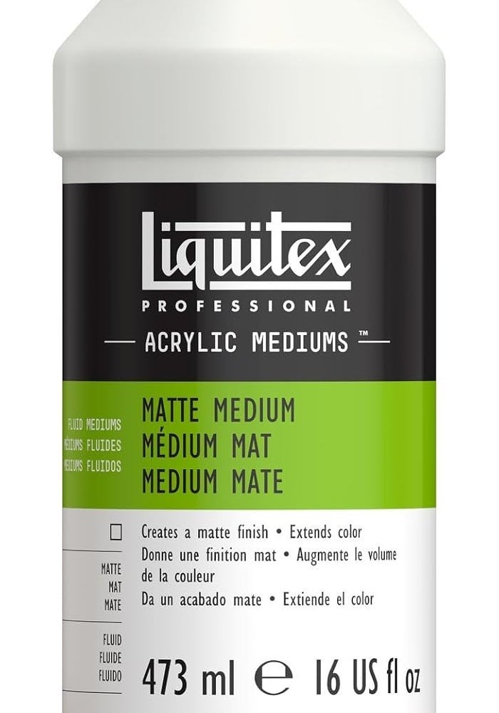 Liquitex Professional Fluid Medium, 16-Oz, Matte - Non-Toxic Acrylic Medium for Artists - Image 1