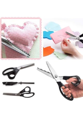 Pinking Shears for Dressmaking, Professional Stainless Steel Tailor Scissors Felt Paper Fabric Cutting/Sewing, Handled Zig Zag, Children Adults Art and Craft - pzsku/Z43AC3D610C35AAE9A3E4Z/45/_/1670933272/1a3f83e3-467c-4582-a072-9b66977b2d17