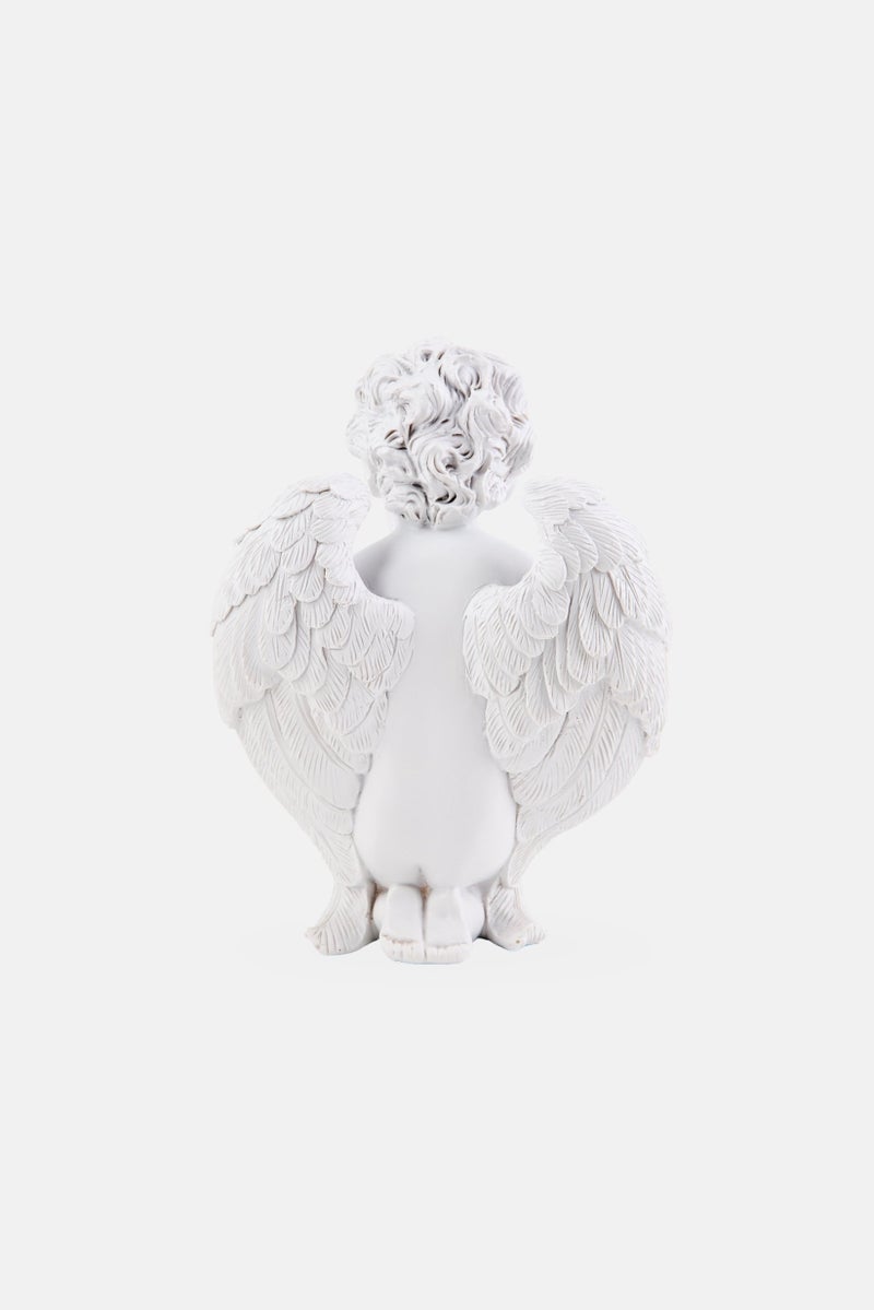 Nanette lepore Decorative Polyresin Baby Angel Figurine, White  - Image 2