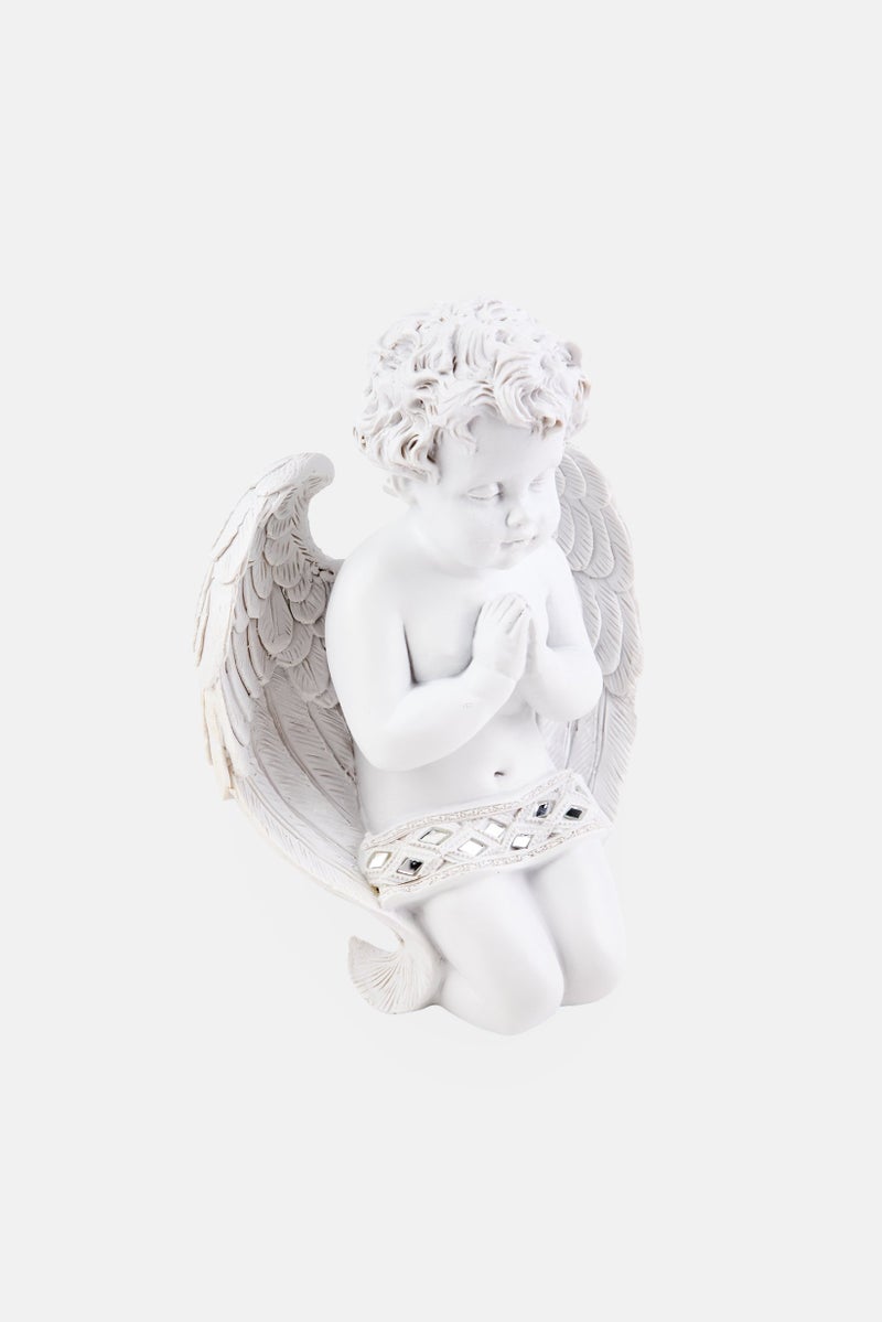 Nanette lepore Decorative Polyresin Baby Angel Figurine, White  - Image 3