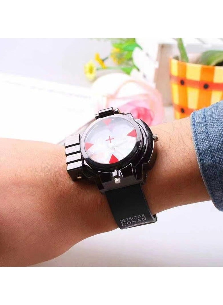 New Anime Conan Laser Light Quartz Kids Watch - Image 4