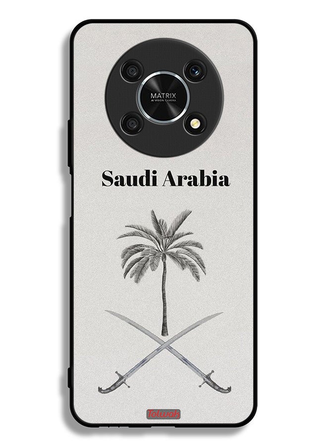 Tolwak غطاء حماية لهاتف Honor X9 5G بتصميم شعار المملكة العربية السعودية - Image 2