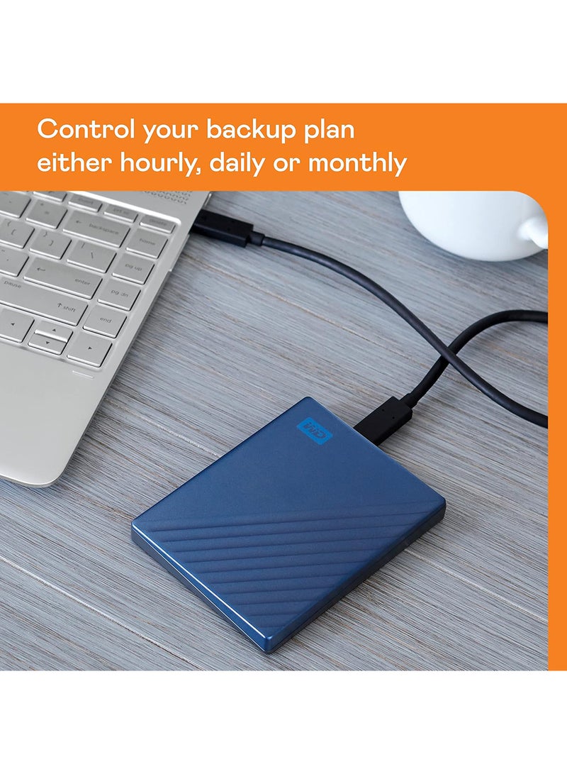 WD 5TB My Passport Ultra Blue Portable External Hard Drive HDD, USB-C and USB 3.1 Compatible - BFTM0050BBL-WESN 5 TB - Image 3