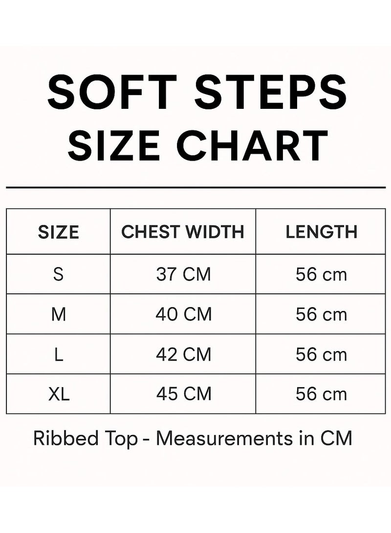 Soft Steps "Women's Ribbed Short Sleeve Crew Neck Top – Soft  Fitted T-Shirt | Sizes L Beige - Image 2