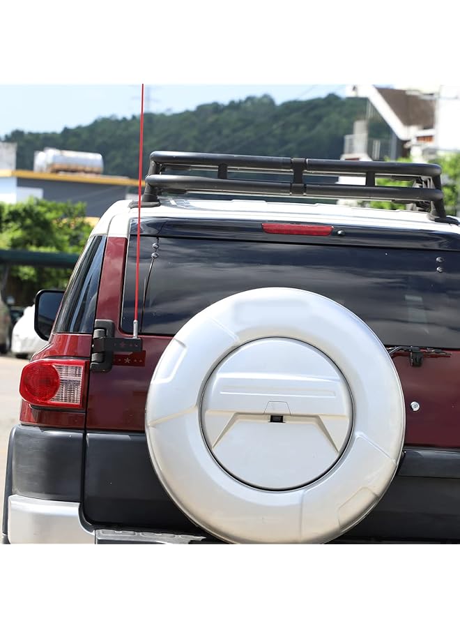 حامل هوائي الباب الخلفي مناسب لسيارة Toy@Ta Fj Cruiser 2007-2021، حامل هوائي الباب الخلفي للسيارة، ملحقات حامل الهوائي الخارجي (الطراز B) - Image 3