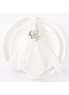 Set of 12 Linen Napkins Cream White  Spring Cloth Napkins Washable Cotton Dinner Napkins Fringe 17x17 for Wedding Party Bridal Baby Shower Birthday Table Decorations - pzsku/Z43AC784E990428A5CA8CZ/45/_/1740545956/5a5dff4c-31e7-4ca1-ae5f-63eaabd47e61