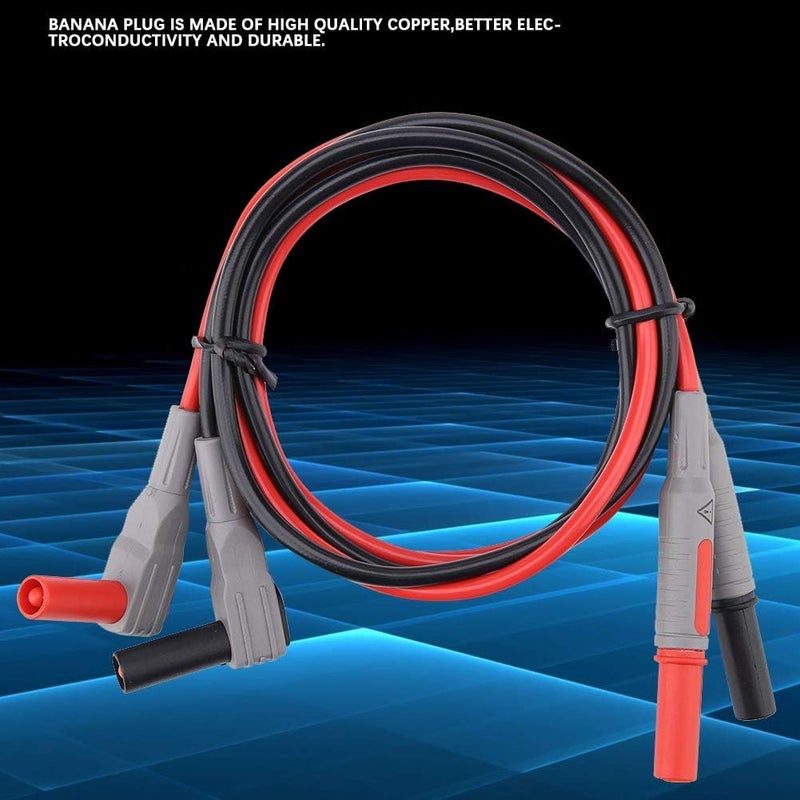 Sunisfa P1300D Electronic Digital Multimeter Test Leads with Clips Replaceable Probe Tips Set, 1m Cable for Multimeter Kit with More Connector Types and Better Electroconductivity - Image 3
