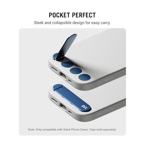 DailyObjects Stack Phone Kickstand/Phone Stand/Mobile Holder, Vertical and Horizontal Stand, Adjustable Angle, Compatible with iPhone - Indigo Blue - Image 5