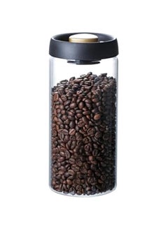 HOOKOR Glass Canister with Vacuum Lids,500/900/1200ml Borosilicate Glass Coffee Canister Container,Perfect for Coffee,Beans,Loose Tea,Candy,Nuts,Spices,Snacks for Fresh Keeping (1800ML)  - Image 1