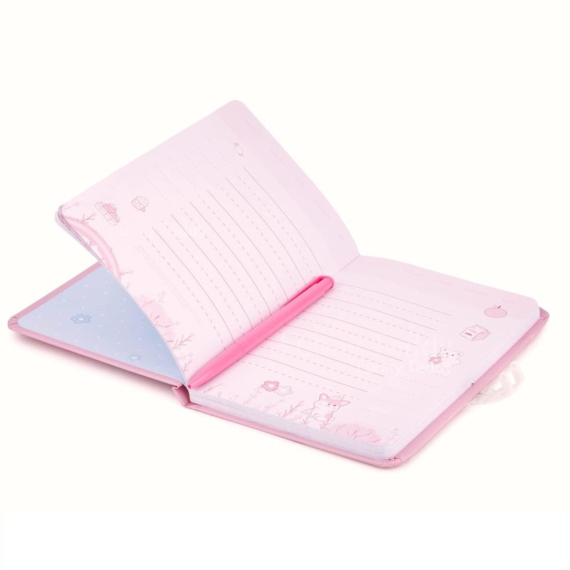 Funny Teddy Unicorn Password Lock Diary with Pen for Girls Kids - Combination Lock Journal Personal - Colorful Pages - Image 3