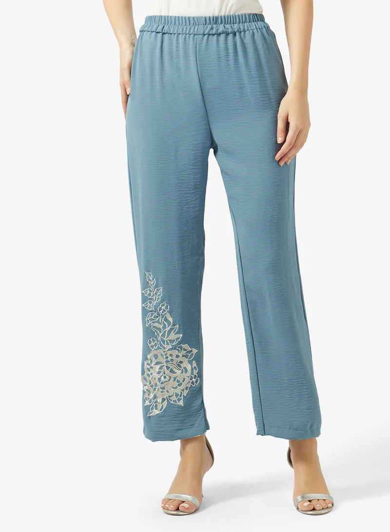 hayas closet  Printed blouse and pants set for Women | Best Price UAE