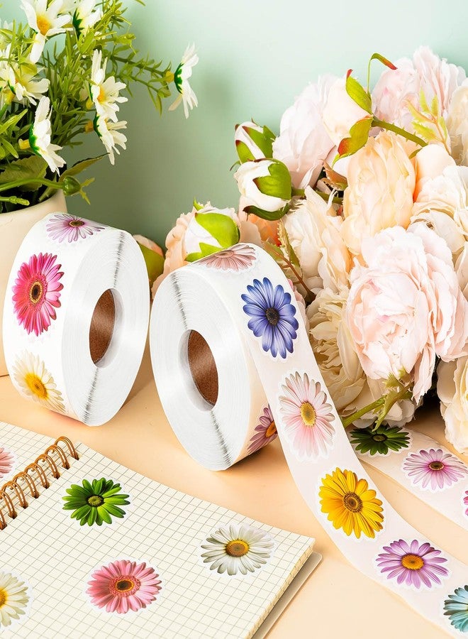 KFPPLXQ 1200 PCS Flower Stickers Roll for Kids, Daisy Stickers and Sun-Proof Flower Roll Sticker for Scrapbooks, Water Bottle, Present Boxes Decorations (16 Styles) - Image 5